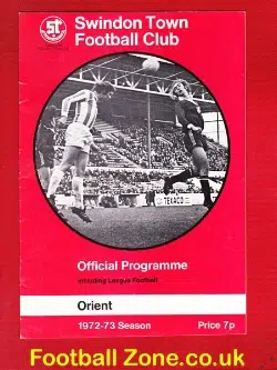 Swindon Town v Orient 1972