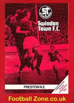 Swindon Town v Preston 1975