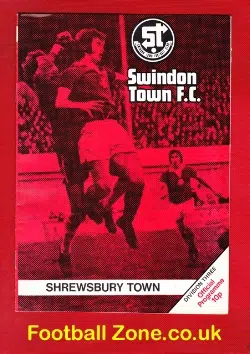 Swindon Town v Shrewsbury Town 1976