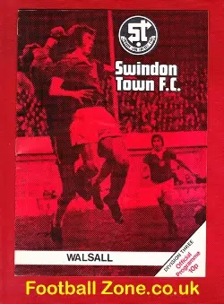 Swindon Town v Walsall 1976