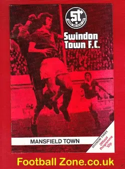 Swindon Town v Mansfield Town 1976