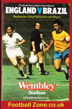 England v Brazil 1978