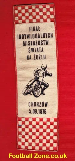 Poland World Speedway Final Cloth Patch Badge 1976