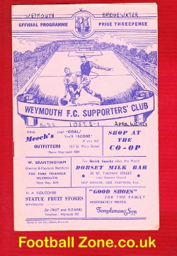 Weymouth v Bridgwater Town 1953