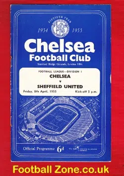 Chelsea v Sheffield United 1955 – Champions Season