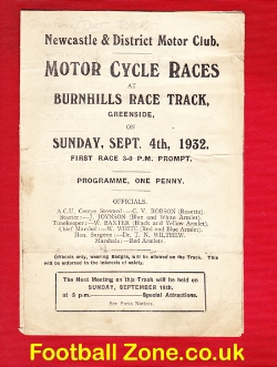 Newcastle District Motor Club Races 1932 – Burnhills Grass Track