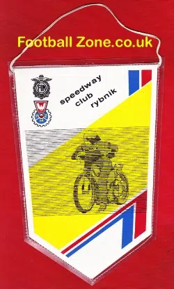 Poland Speeway Pennant Flag 1970s - Rybnik