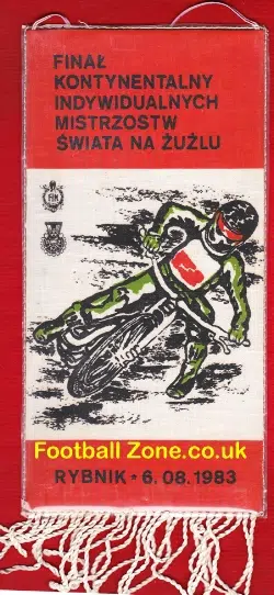 Poland Speeway Pennant Flag 1983 - Speedway Final
