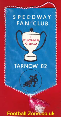Poland Speeway Pennant Flag 1982 - Tarnow Fan Club