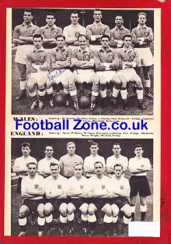 Birmingham City Football Team Picture Multi Autographs 1954 - 55