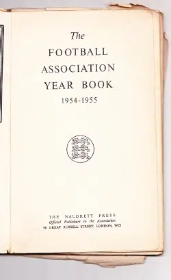 FA Football Yearbook 1954 - 1955 - to clear