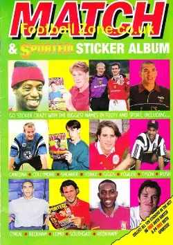 Match & Sported Sticker Album Magazine 1990s