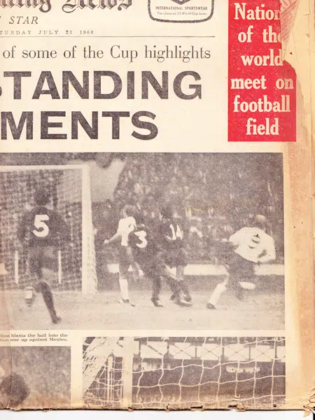 World Cup 1966 London Evening News Star Newspaper 1966