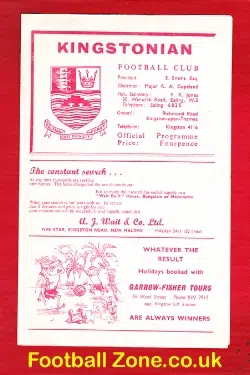 Kingstonian v Corinthian Casuals 1965