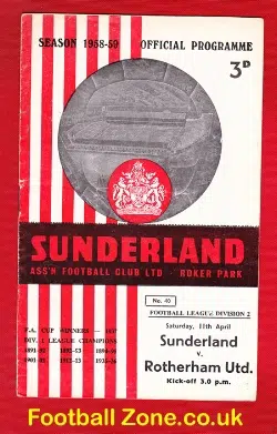 Sunderland v Rotherham United 1959