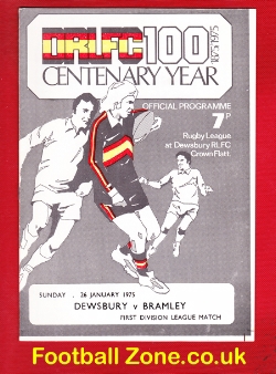 Dewsbury Rugby v Bramley 1975 – at Crwon Flatt