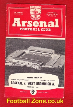 Arsenal v WBA 1960