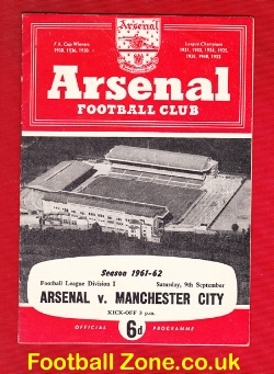 Arsenal v Manchester City 1961