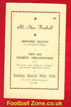 All Star Showbiz X1 v New Aid Charity Organisation 1958