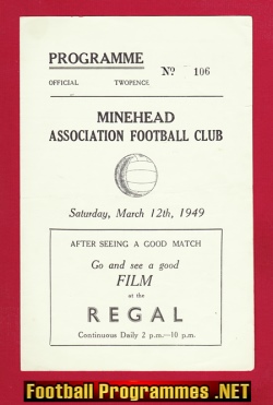 Minehead v Barnstaple AAC 1949 – North Devon League