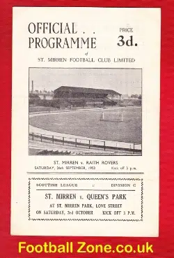 St Mirren v Queens Park 1953 – Scotland