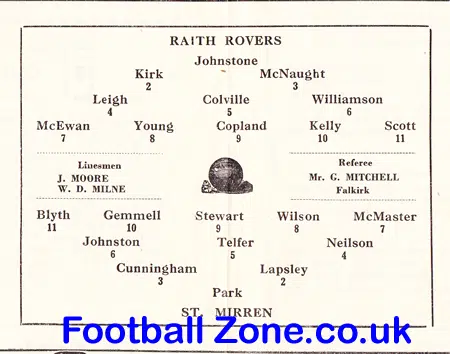 St Mirren v Queens Park 1953 – Scotland