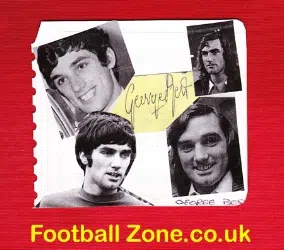 Manchester United George Best Autographed Signed Picture 1960s