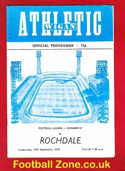 Wigan Athletic v Rochdale 1978