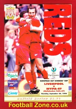 Liverpool v Mypa 1996 - ECWC - Finland Team