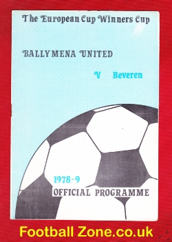 Ballymena United v Beveren 1978 – European Cup Winners Cup