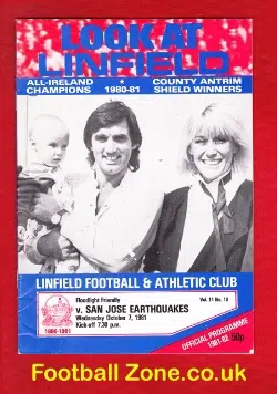 Linfield v San Jose Earthquakes 1981 - George Best USA