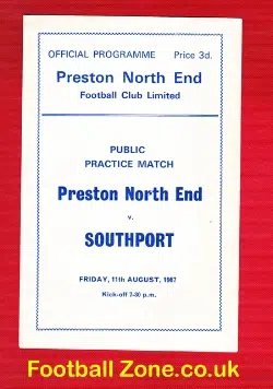 Preston North End v Southport 1967 - Friendly Game