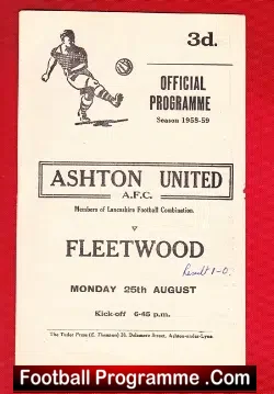 Ashton United v Fleetwood Town 1958