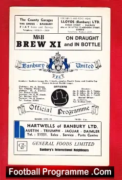 Banbury United v Rugby Town 1971