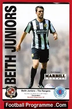 Beith Juniors v The Rangers 2012 – Charity Match