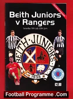 Beith Juniors v The Rangers 2014
