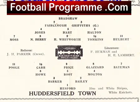 Bury v Huddersfield Town 1945 – 1940s