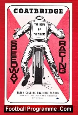Coatbridge Speedway Brian Collins Training School 1975