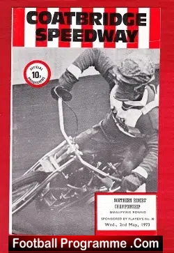 Coatbridge Speedway Northern Riders Championship 1973 - speedway programme