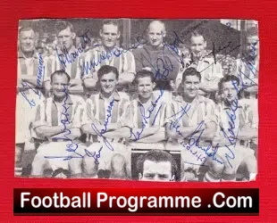 Coventry City Football Team Picture Multi Autographs 1949 - 1950 - football memorabilia