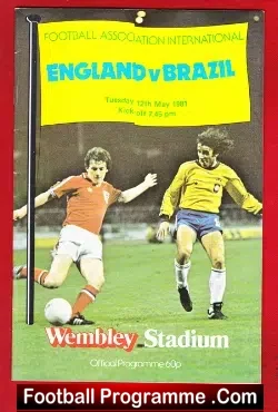 England v Brazil 1981