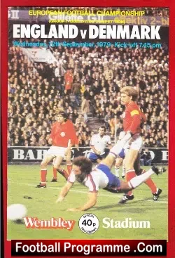 England v Denmark 1979