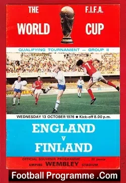 England v Finland 1976