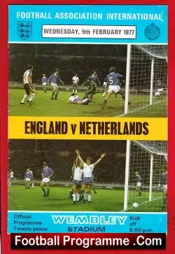 England v Holland 1977 – Netherlands