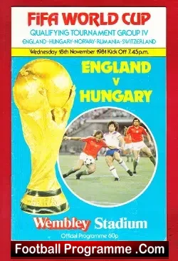 England v Hungary 1981