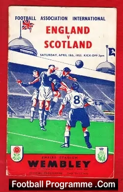 England v Scotland 1953 – to clear
