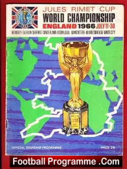 England World Cup 1966 Souvenir Tournament Brochure - football memorabilia