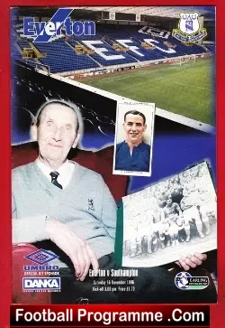 Everton v Southampton 1996 - football programme