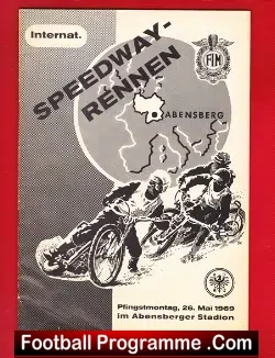 Germany Speedway Programme 1969 – Rennen Germany