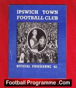 Ipswich Town v Birmingham City 1961 - League Champions - football programme